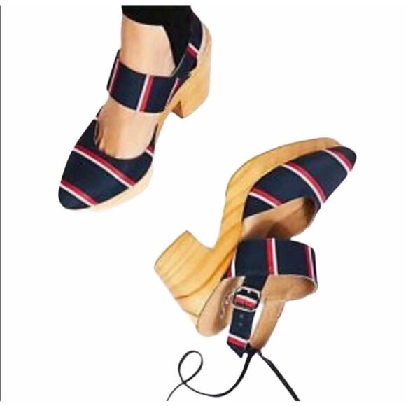 Free People Sandals Platform Clog Heel EU 40 US 9.5 Lace Up Monaco Boho Festival - Picture 2 of 7